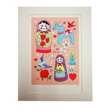 Russian dolls print by Rosie Wonders Russian dolls print by Rosie Wonders